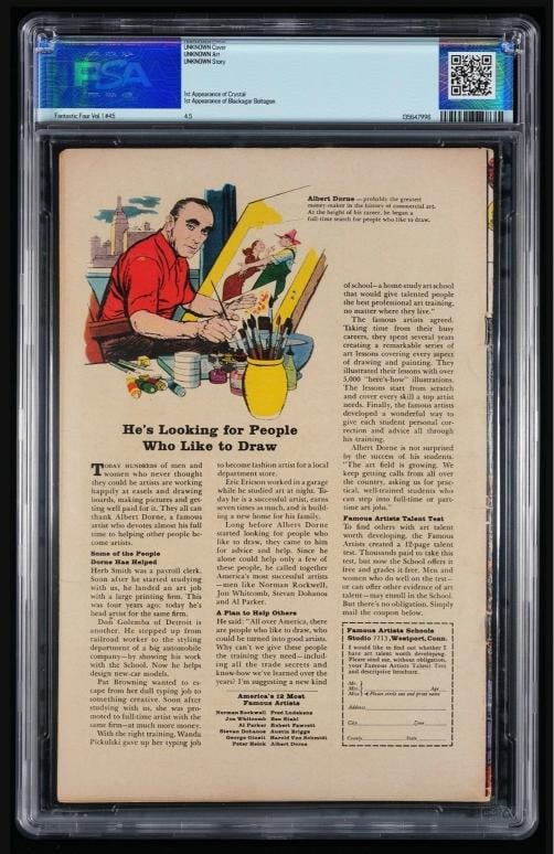 Stan Lee, Jack Kirby & Joe Sinnott Signed Fantastic Four #45 Marvel Comics (PSA 4.5, Auth Auto) - 2