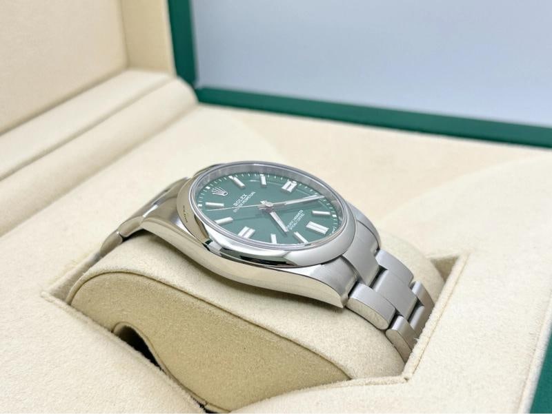 Rolex Oyster Perpetual 124300 41mm Green Dial Stainless Steel Box Papers - 7