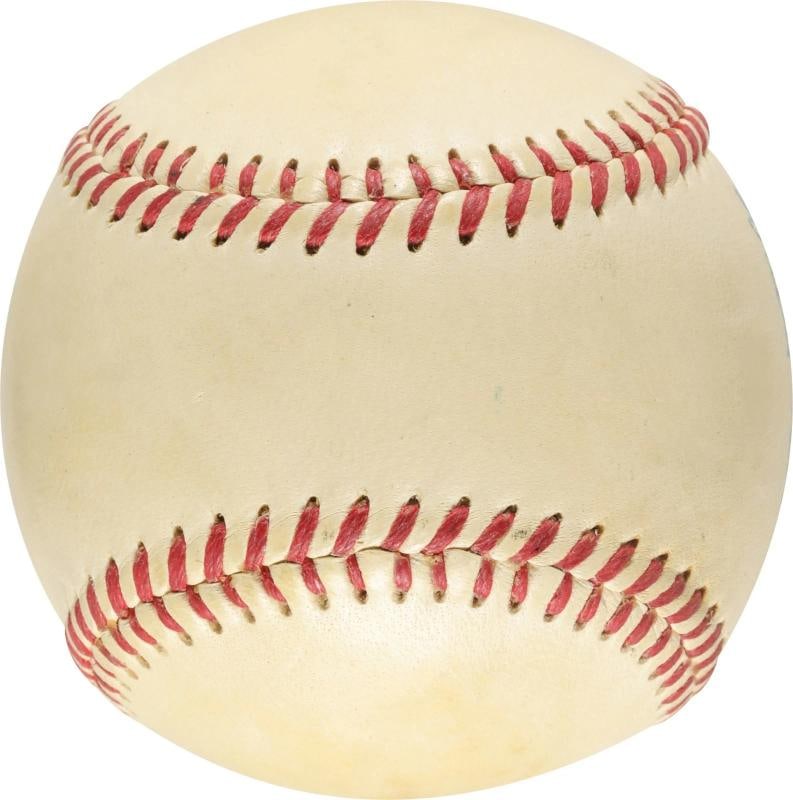 Walt Alston Single Signed Vintage 1953 Baseball PSA DNA COA - 4