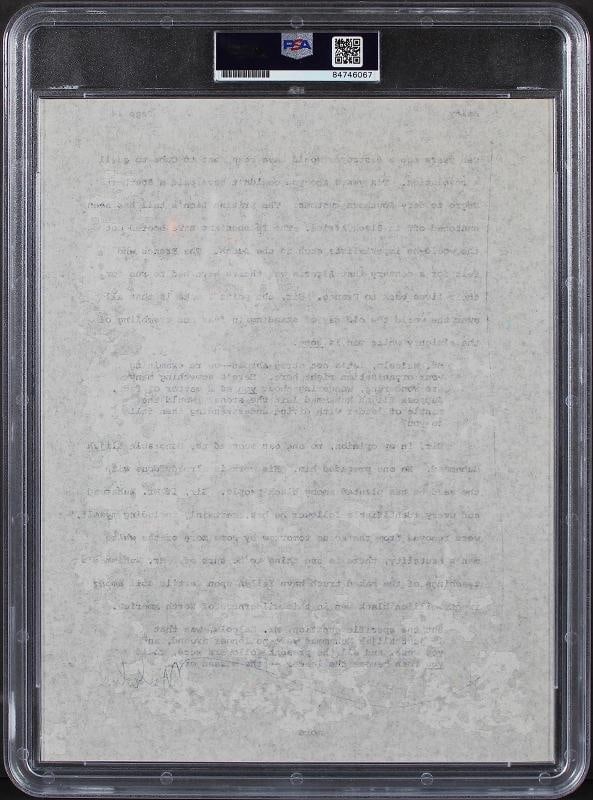 Malcolm X Authentic Signed 8.5x11 Document PSA/DNA Slabbed - 5