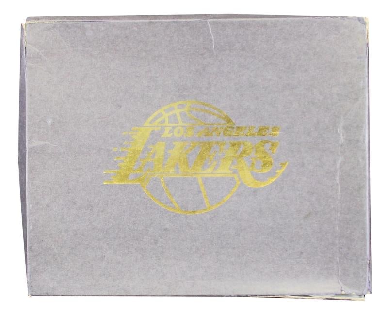 Showtime Lakers (5) Johnson, Worthy, Scott +3 Signed 8x10 Forum Floorboard BAS W - 5