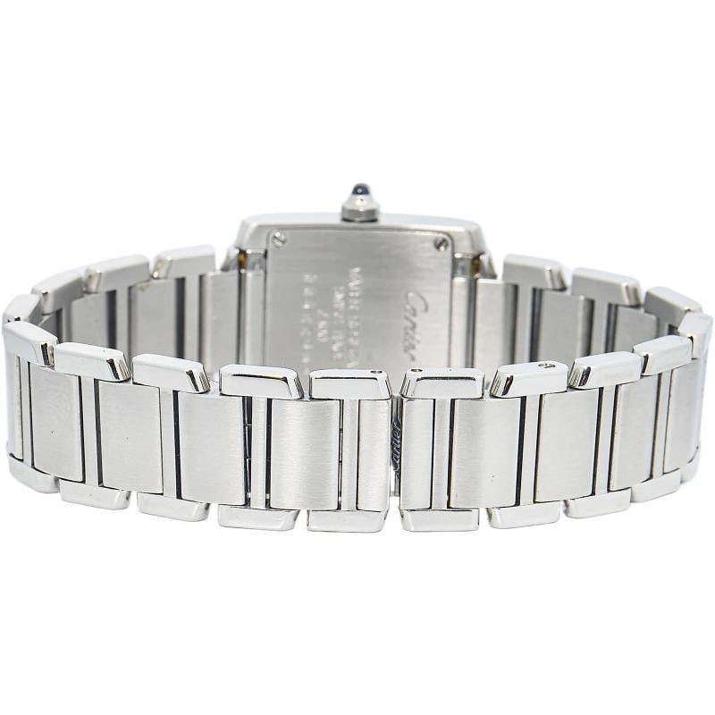Cartier Tank Francaise W51008Q3 SS Quartz White Dial Women Watch 25mm - 2
