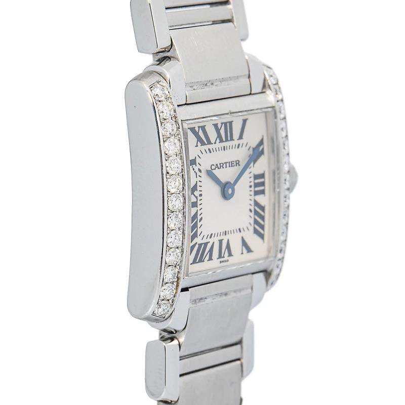Cartier Tank Francaise W51008Q3 SS Quartz White Dial Women Watch 25mm - 3
