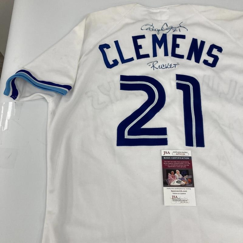 Roger Clemens Signed 1997 Toronto Blue Jays Game Used Jersey JSA COA - 3