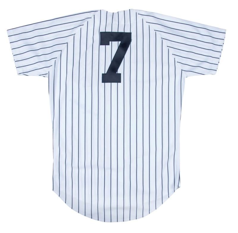 Mickey Mantle Signed Authentic Game Issued New York Yankees Jersey Beckett COA - 2