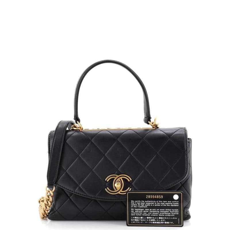 Chanel Trendy Spirit Top Handle Bag Quilted Lambskin Medium - 2