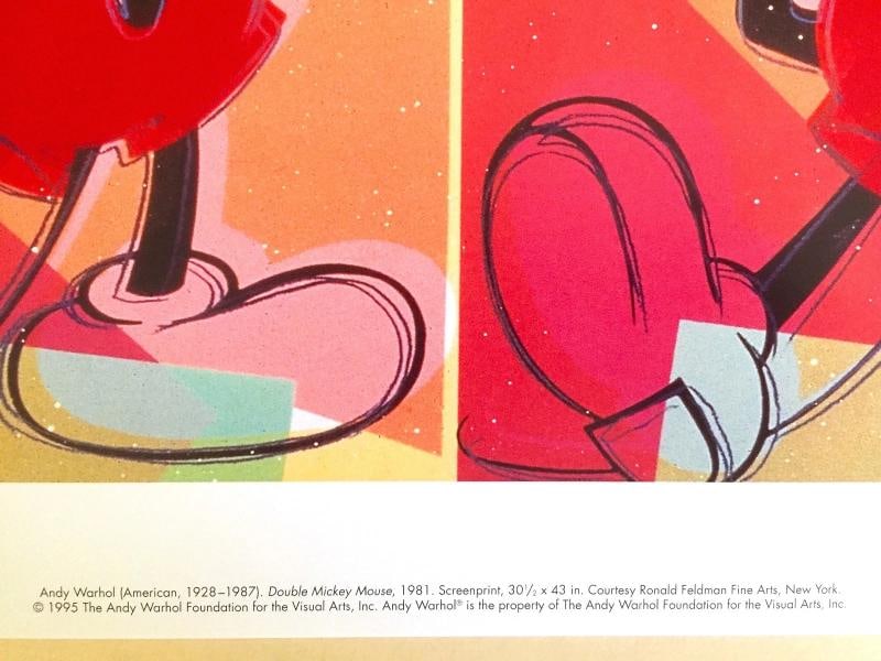 ANDY WARHOL FOUNDATION RARE 1995 LITHOGRAPH POP ART PRINT "DOUBLE MICKEY" 1981 - 5