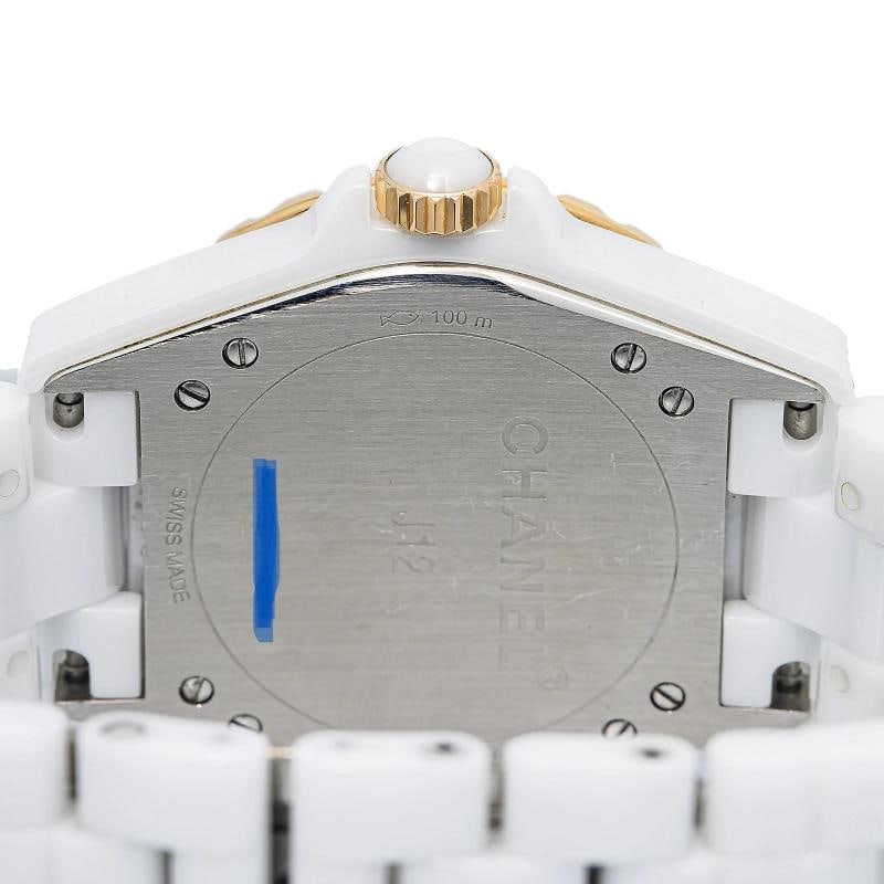Chanel J12 H3843 Ceramic Rose Gold Factory Diamond Dial & Bezel Auto Watch 36mm - 6