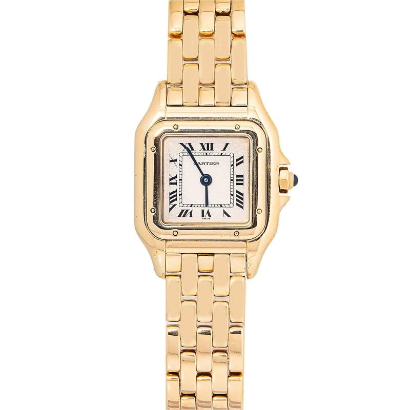 Cartier PanthÃƒÂ¨re W25022B9 Quartz 18k YG Champagne Dial Women Watch 22mm: Case Size 22mm Wrist Fit 6 inches Box No Papers No Condition Ã¢â‚¬â€ Pre-owned Full Specifications Brand Cartier Model PanthÃƒÂ¨re