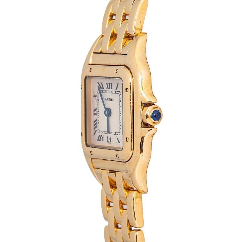 Cartier PanthÃƒÂ¨re W25022B9 Quartz 18k YG Champagne Dial Women Watch 22mm - 3