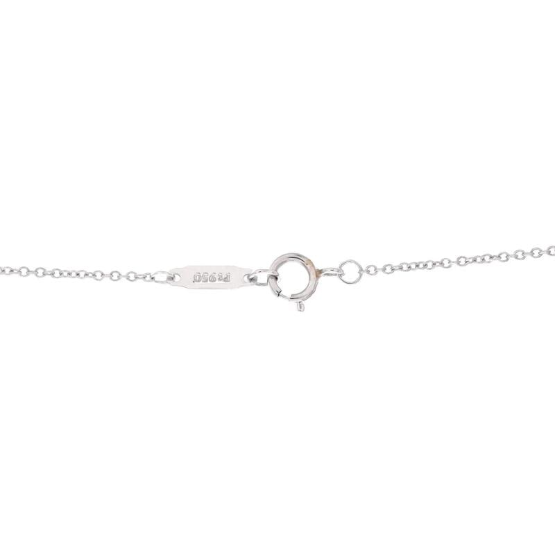 Tiffany & Co. Victoria Vine Circle Pendant Necklace Platinum with Diamonds Small - 4