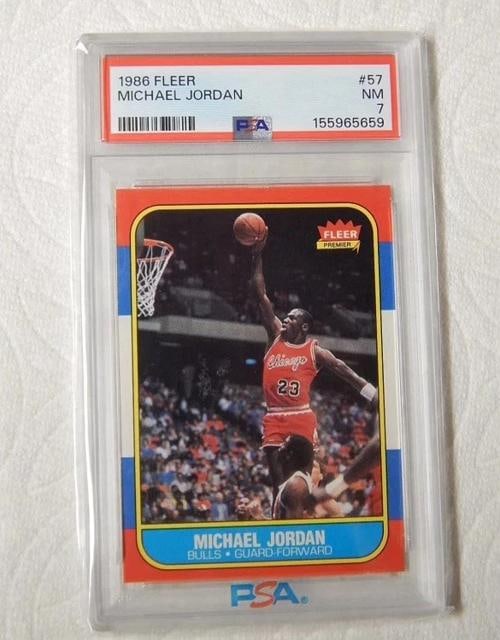 Michael Jordan 1986 Fleer #57 (PSA 7) ROOKIE (1 of 2)