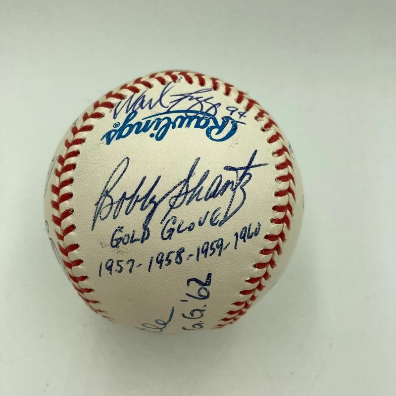 Mickey Mantle 536 HR's Yankees Gold Glove Signed Baseball PSA DNA - 7