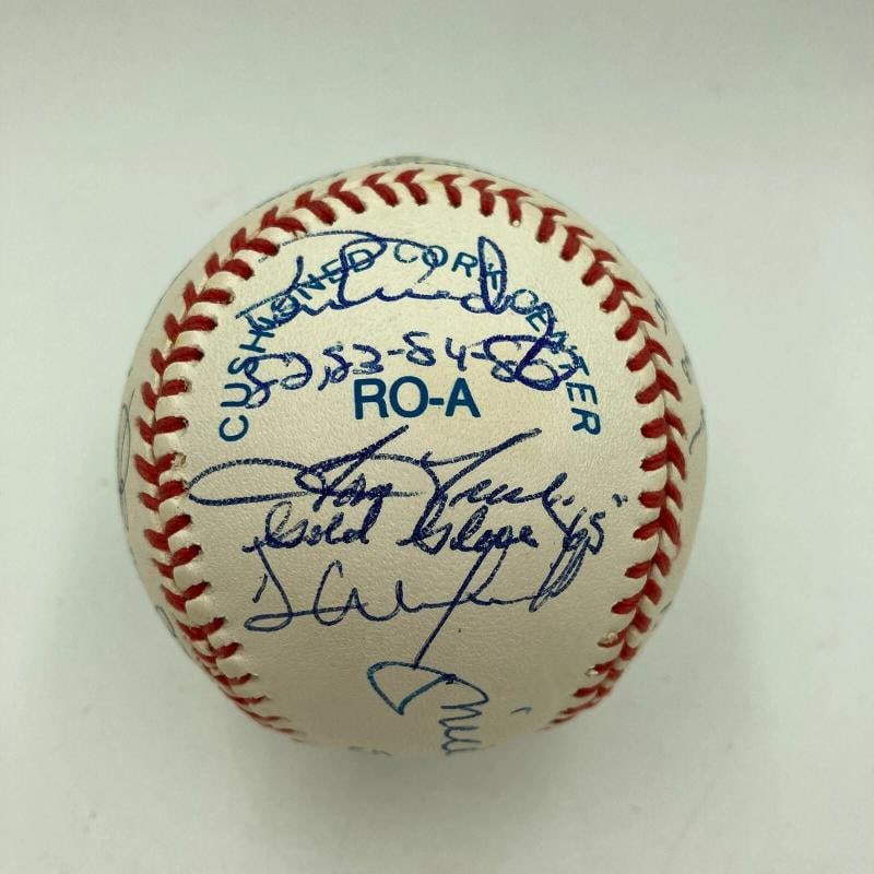 Mickey Mantle 536 HR's Yankees Gold Glove Signed Baseball PSA DNA - 8