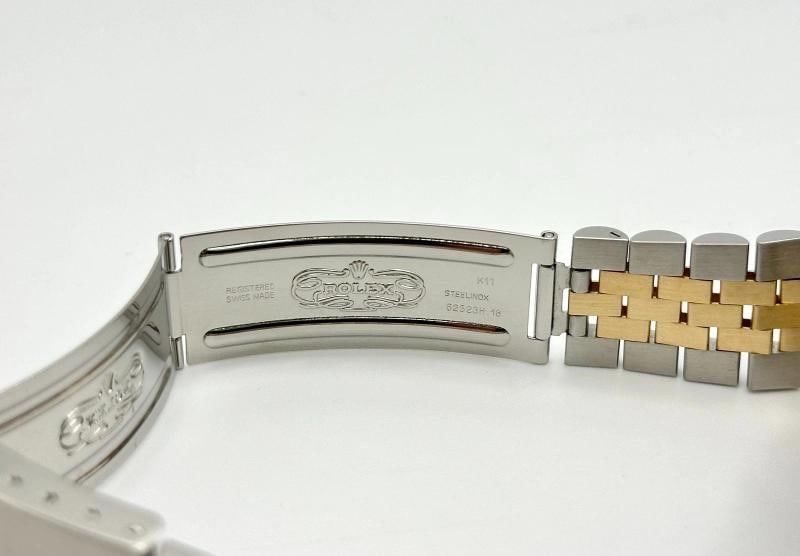 Rolex Date 15053 34mm Silver Dial 18k Yellow Gold Stainless Steel Jubilee - 9
