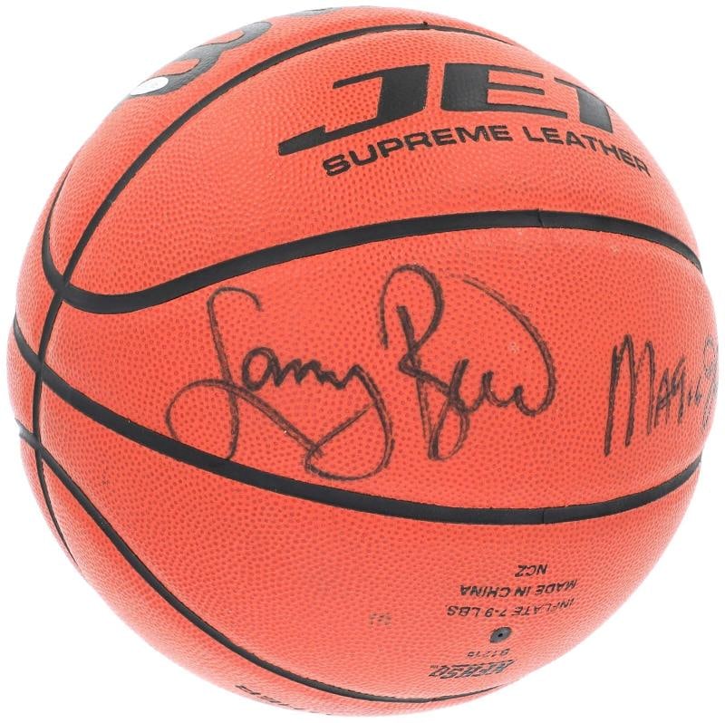 Michael Jordan Bill Russell Magic Johnson Larry Bird Signed Basketball UDA & JSA - 6