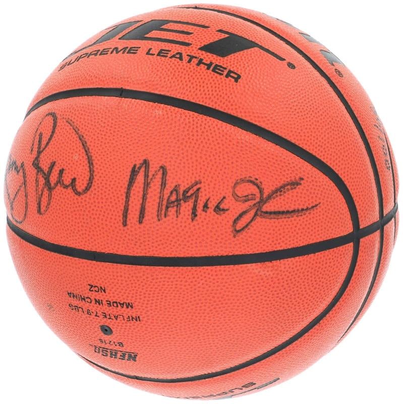 Michael Jordan Bill Russell Magic Johnson Larry Bird Signed Basketball UDA & JSA - 7