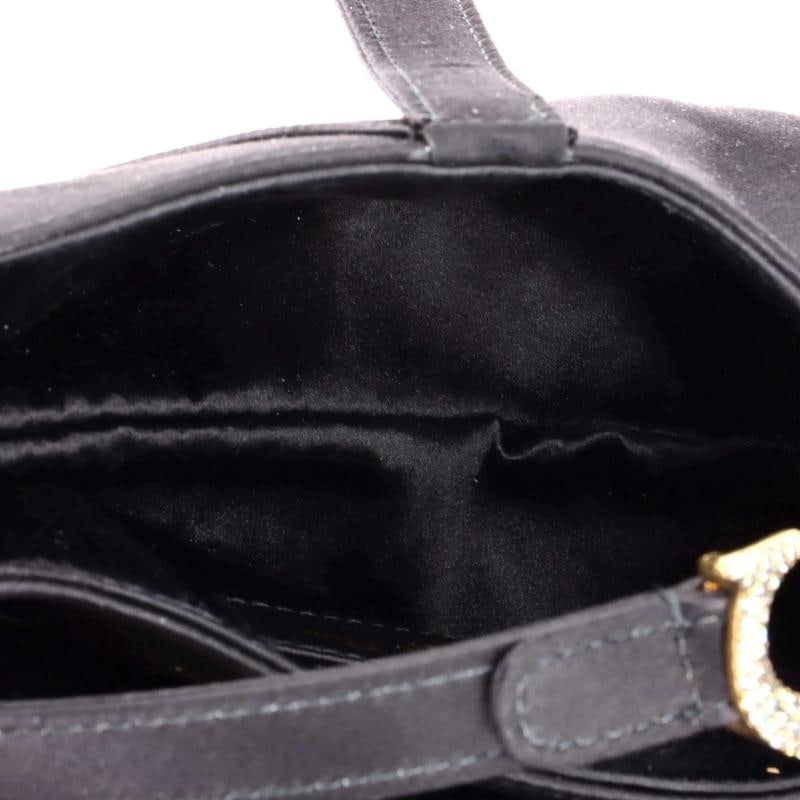 Christian Dior Saddle Handbag Velvet with Crystals Mini - 5