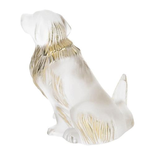 LALIQUE CRYSTAL GOLDEN RETRIEVER DOG SCULPTURE #10601300 BRAND NIB - 2