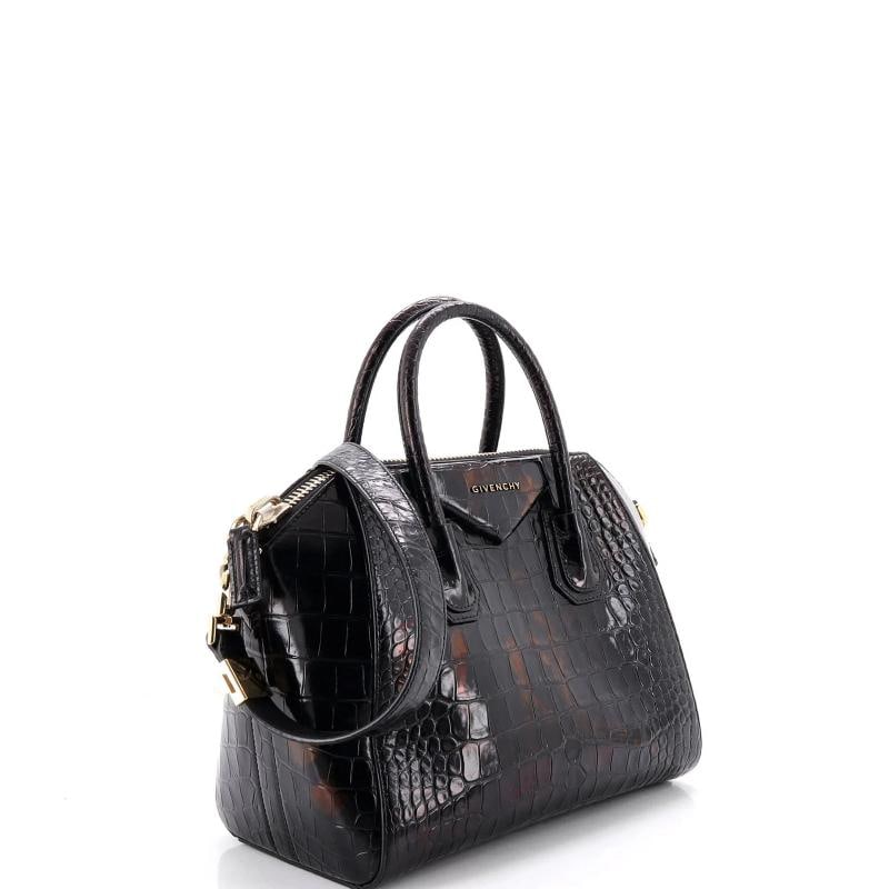 Givenchy Antigona Bag Crocodile Embossed Leather Medium - 2