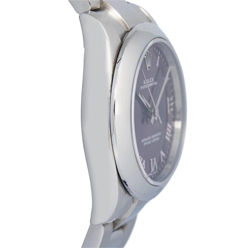 Rolex Oyster Perpetual 177200 Card Purple Grape Dial Auto Women's Watch 31MM - 4