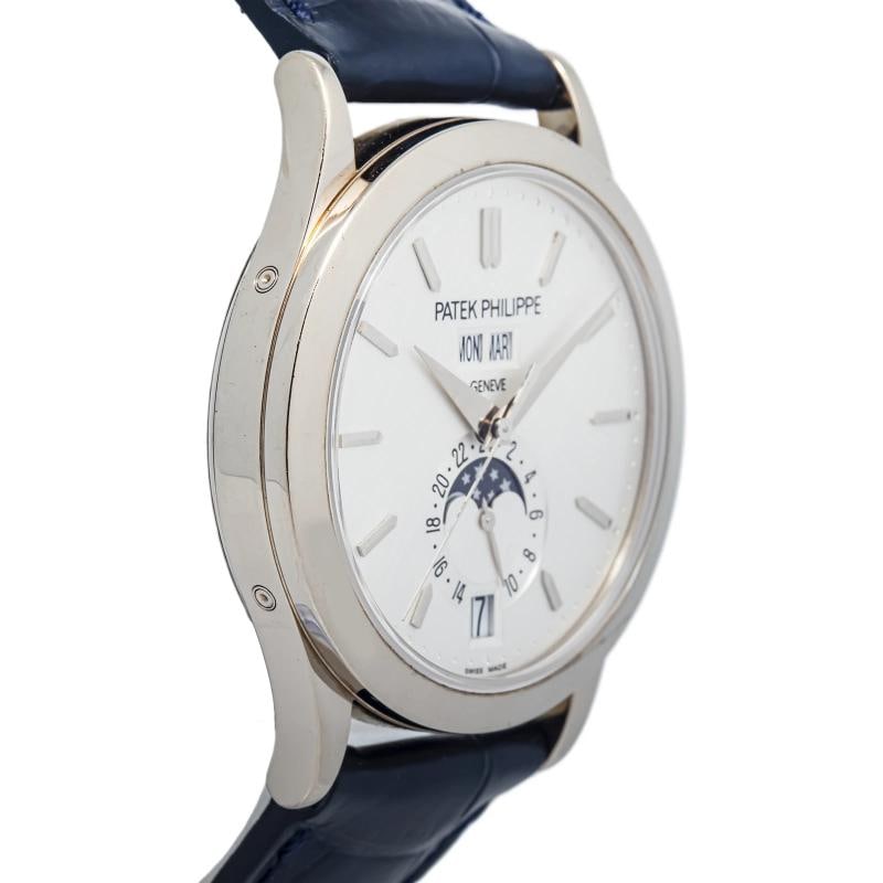 Patek Philippe Annual Cal 5396G-011 PAPERS 2022 18k WG Silver Dial Auto Men 38mm - 4