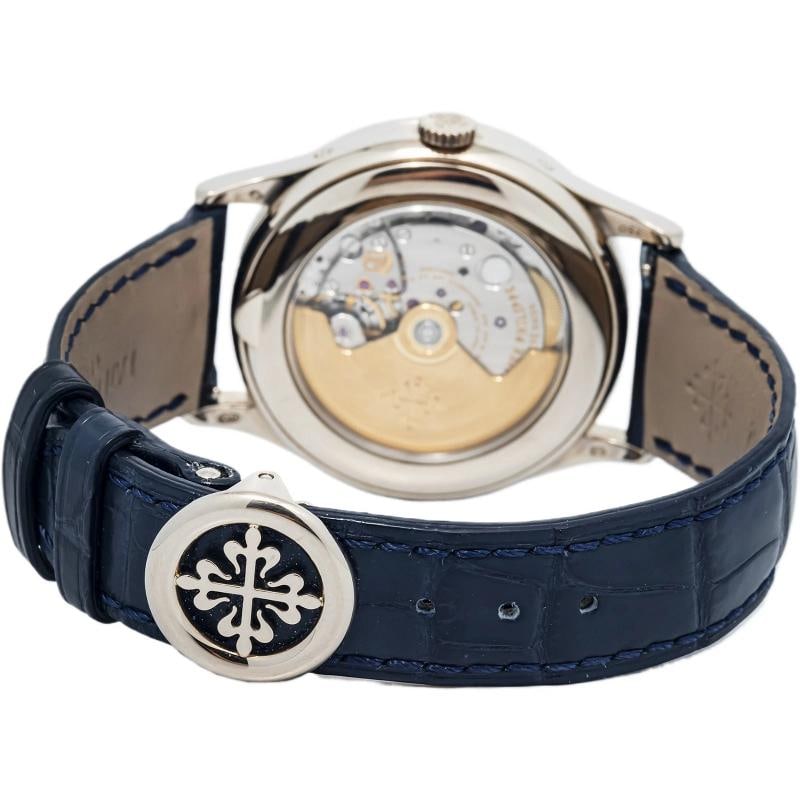 Patek Philippe Annual Cal 5396G-011 PAPERS 2022 18k WG Silver Dial Auto Men 38mm - 5