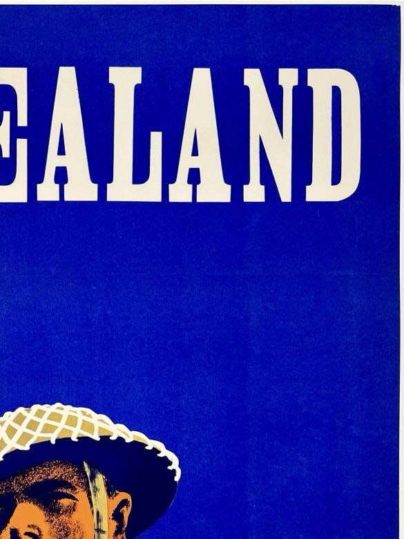 Original Vintage Poster NEW ZEALAND FIGHTS Propaganda World War I WWII LINEN - 3