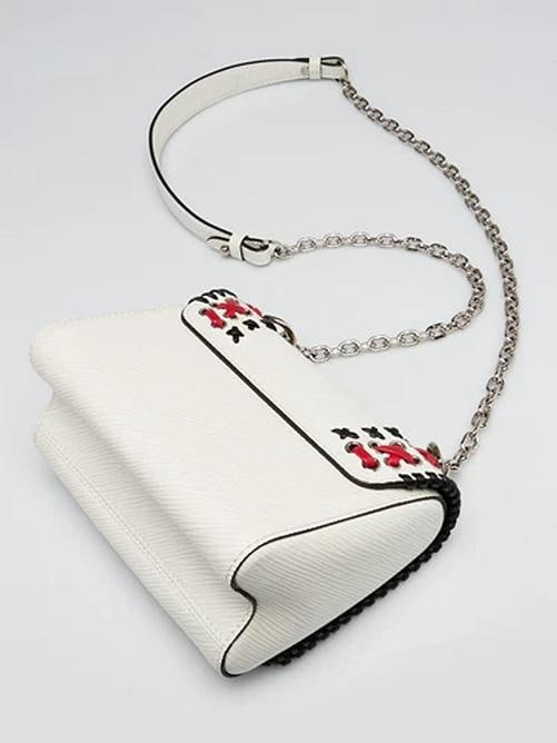 Louis Vuitton White Epi Leather Braided Twist PM Bag - 3