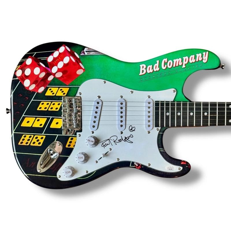 Paul Rodgers Signed Guitar Custom Graphics JSA COA Bad Company Straight Shooter: Industry: Music,Signed: Yes,Autograph Authentication: James Spence (JSA),Object Type: Guitar & Guitar Pick,Original/Reproduction: Original,Country of Origin: United States