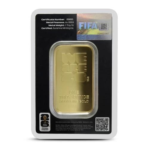 1 oz FIFA World Cup 2026 Gold Bar (New w/ Assay) - 2