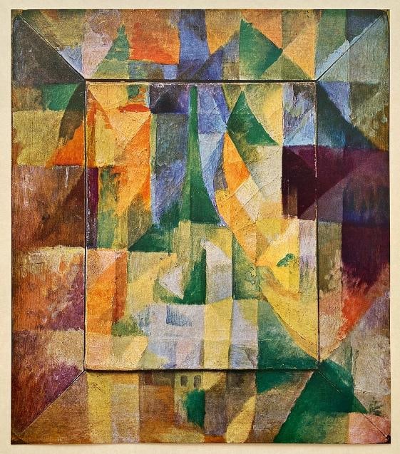 ROBERT DELAUNAY RARE 1953 CUBISM LITHOGRAPH PRINT " SIMULTANEOUS WINDOWS " 1911: Condition: Used,Country of Origin: Switzerland,Artist: Robert Delaunay,Unit of Sale: Single-Piece Work,Size: Small (up to 12in.),Date of Creation: 1950-1969,Framing: Unframed,ear of Production: