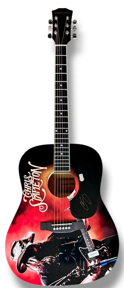 Chris Stapleton Signed Guitar Custom Graphics Beckett COA Tennessee Whiskey - 3