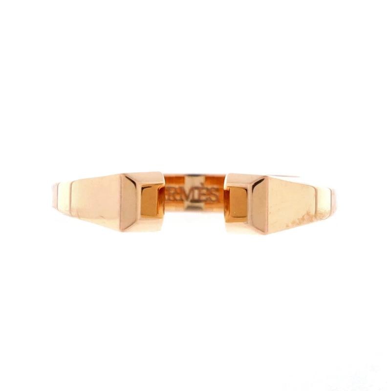 Hermes Clou de Forge Ring 18K Rose Gold Small: Condition: Pre-owned - Good,Brand: Hermes,Main Stone: Unknown,Metal: 18K Rose Gold,Metal Purity: 18K,Ring Size: 6 - 52,Type: Ring,Color: Rose Gold,Style: 18K Rose Gold,Material: 18K Rose Gold