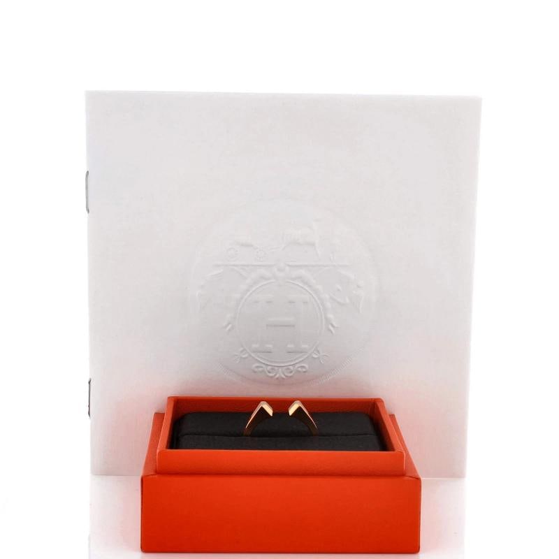 Hermes Clou de Forge Ring 18K Rose Gold Small - 2