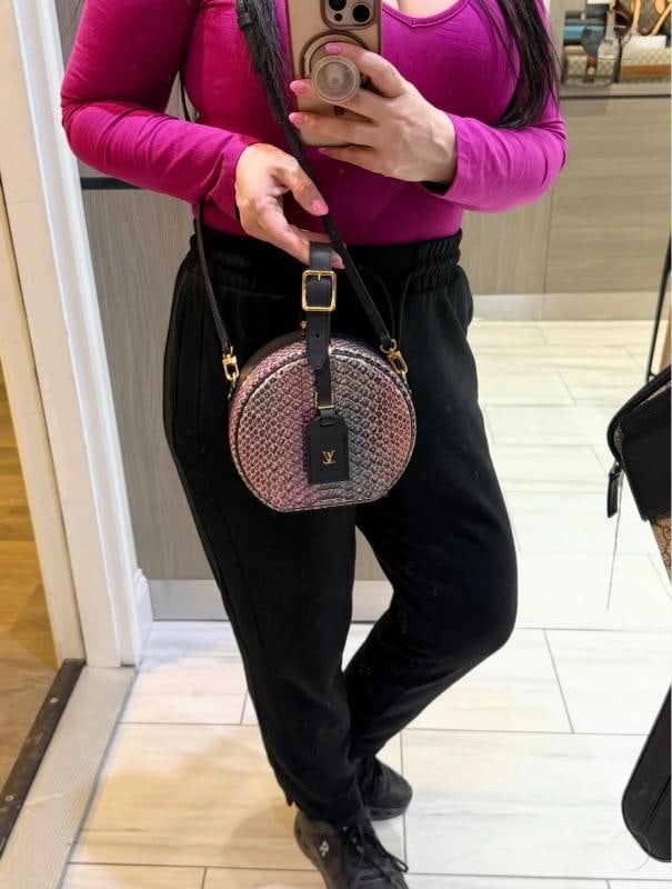 Louis Vuitton Petite Boite Chapeau Ombre Python and Navy Leather PL2169 (2019) - 14