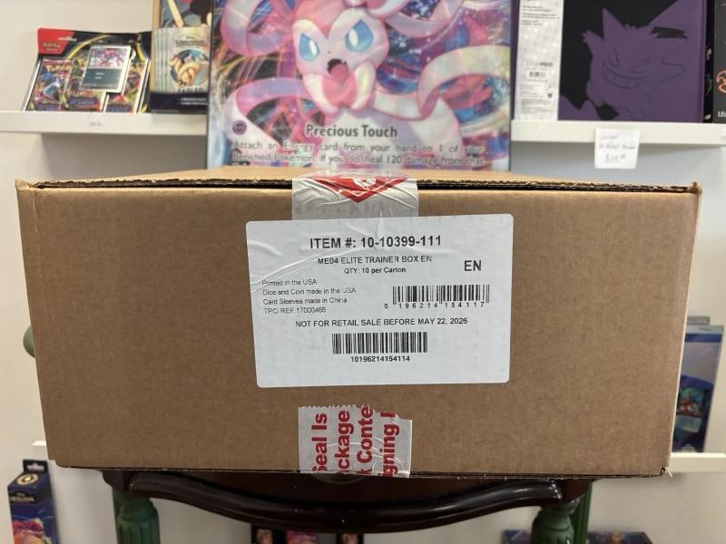Factory Sealed Chaos Rising Pokemon ME04 ETB Elite Trainer Box Case: Condition: New/Factory Sealed: A brand-new, unused, unopened, undamaged item (including handmade item. ,Card Size: Standard,Set: Chaos Rising,Game: PokÃƒÂ©mon TCG,Character: