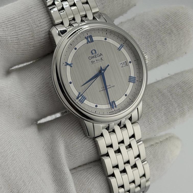 OMEGA De Ville Prestige 424.10.40.20.02.001 39.5mm Silver Dial Steel Box Paper - 5
