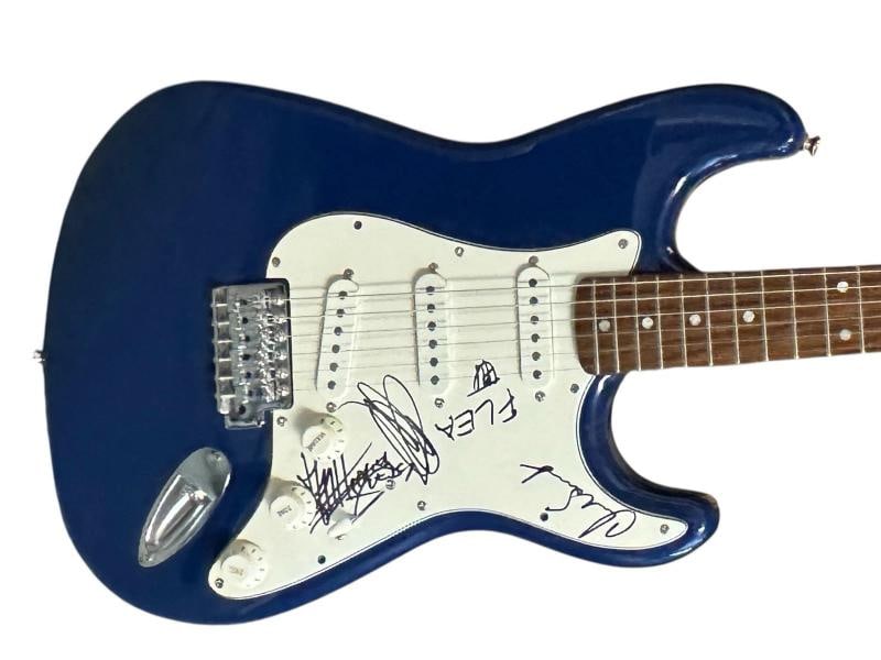 Red Hot Chili Peppers Signed Autograph Electric Guitar Kiedis Full Band BAS COA - 10