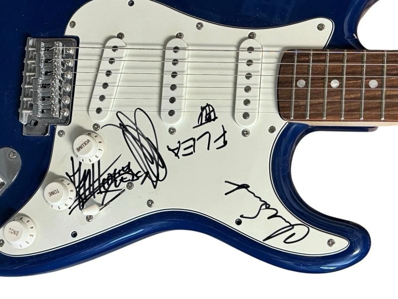 Red Hot Chili Peppers Signed Autograph Electric Guitar Kiedis Full Band BAS COA - 8
