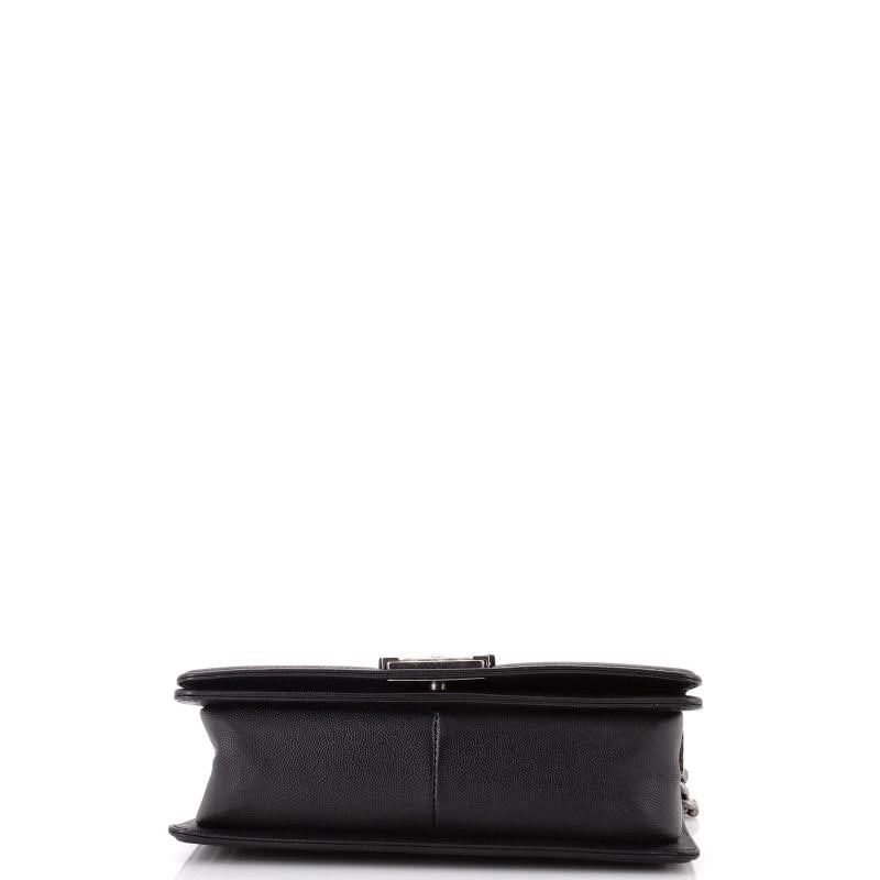 Chanel Boy Flap Bag Quilted Caviar Old Medium - 4