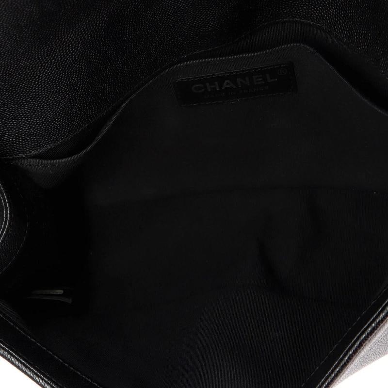 Chanel Boy Flap Bag Quilted Caviar Old Medium - 5