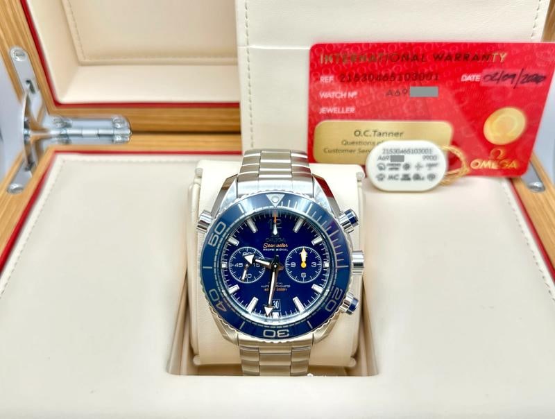 2026 OMEGA Seamaster Planet Ocean Blue Dial 215.30.46.51.03.001 Steel Box Paper: Condition: New with box and papers: This item is brand new and has never been worn. It still has the original packaging. ,Bezel Color: Blue,Movement: Mechanical (Automatic),With Papers: Yes,Year