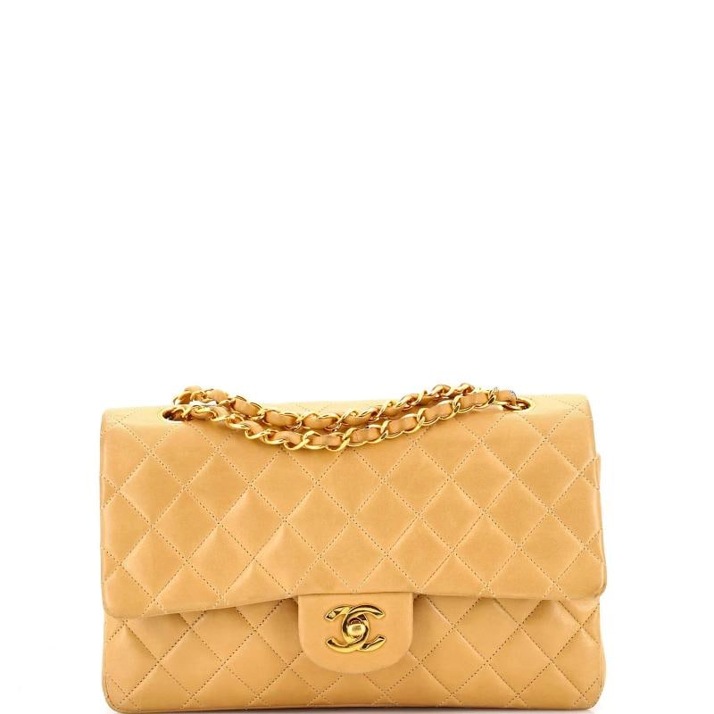Chanel Vintage Classic Double Flap Bag Quilted Lambskin Medium (1 of 8)