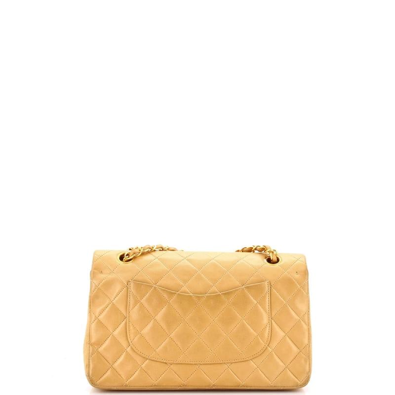 Chanel Vintage Classic Double Flap Bag Quilted Lambskin Medium - 3