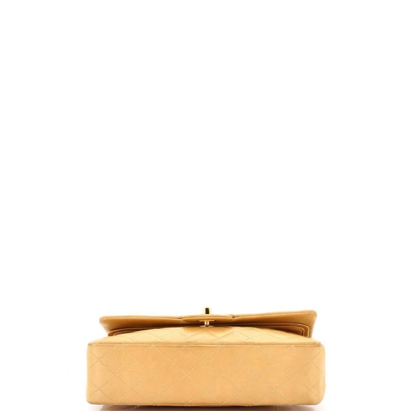 Chanel Vintage Classic Double Flap Bag Quilted Lambskin Medium - 4