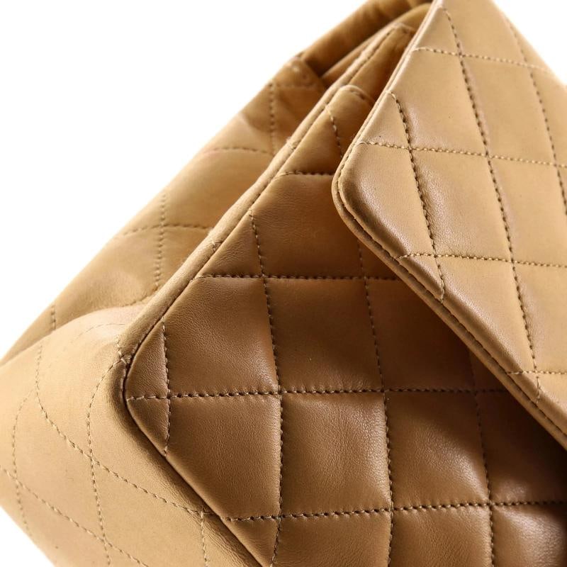 Chanel Vintage Classic Double Flap Bag Quilted Lambskin Medium - 6