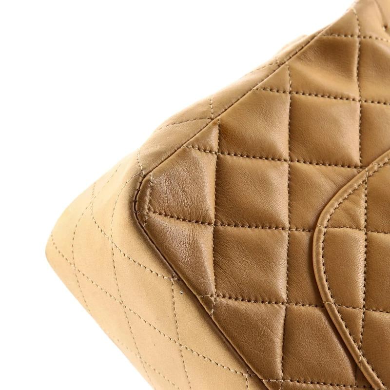 Chanel Vintage Classic Double Flap Bag Quilted Lambskin Medium - 7