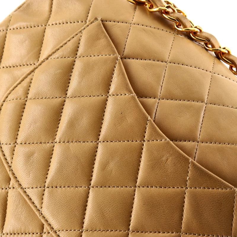 Chanel Vintage Classic Double Flap Bag Quilted Lambskin Medium - 8