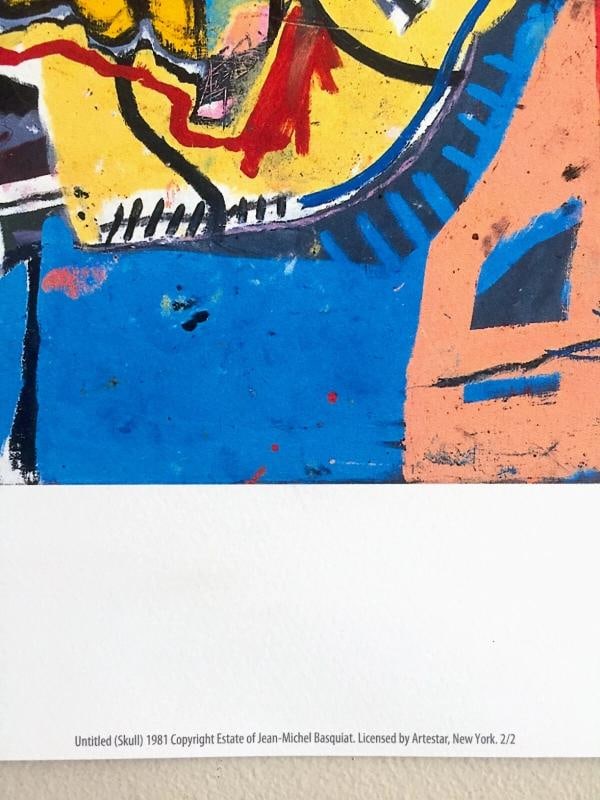 JEAN MICHEL BASQUIAT ICONIC FINE ART LITHOGRAPH POP ART PRINT SKULL 1981 - 10
